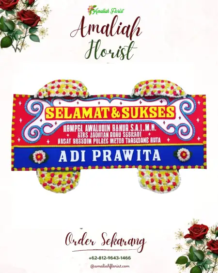 Papan Bunga Ucapan Selamat Arongan Lambalek